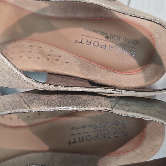 Rockport By Cobb Hill Women Ankle Leather Wesge Clog Shoes Sz 9M - Picture 7 of 11